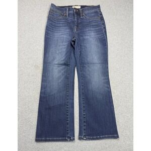 Madewell Jeans Womens 26P (26x24) Cali-Demi Boot Crop Midrise Indigo Denim